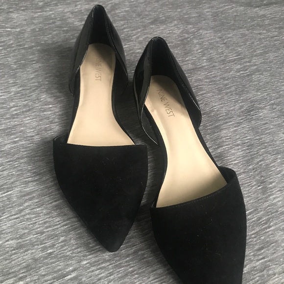 ❌Nine West Grey, Tan, & Black Suede Flats - Picture 2 of 7